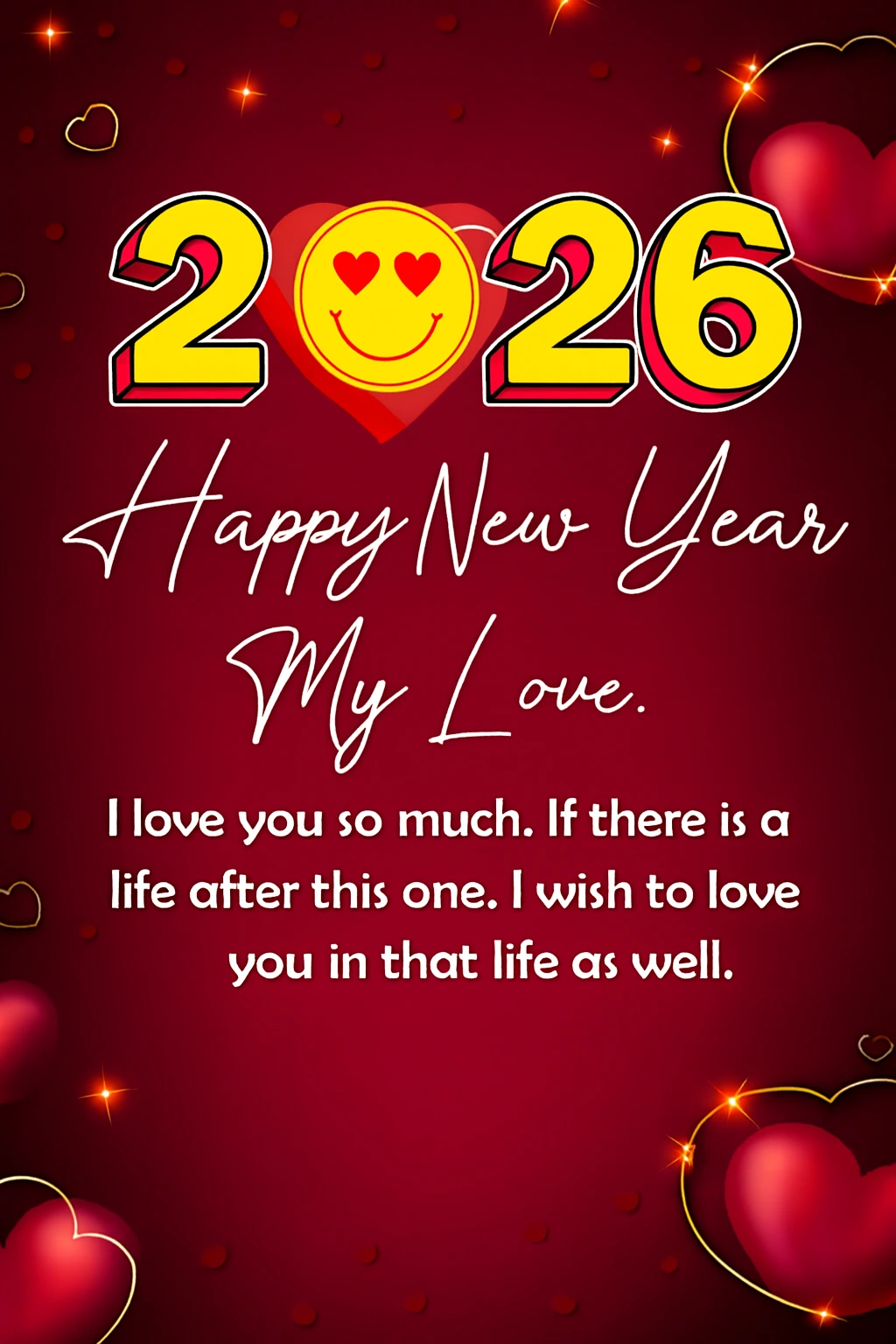 Romantic New Year Wishes for Lover ^ I love you so much